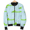 Crocodile Cartoon Print Pattern Men's Bomber Jacket-grizzshop