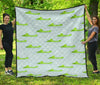 Crocodile Cartoon Print Pattern Quilt-grizzshop