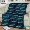 Crocodile Pattern Print Blanket-grizzshop