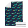 Crocodile Pattern Print Blanket-grizzshop