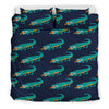 Crocodile Pattern Print Duvet Cover Bedding Set-grizzshop