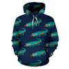 Crocodile Pattern Print Men Women Pullover Hoodie-grizzshop