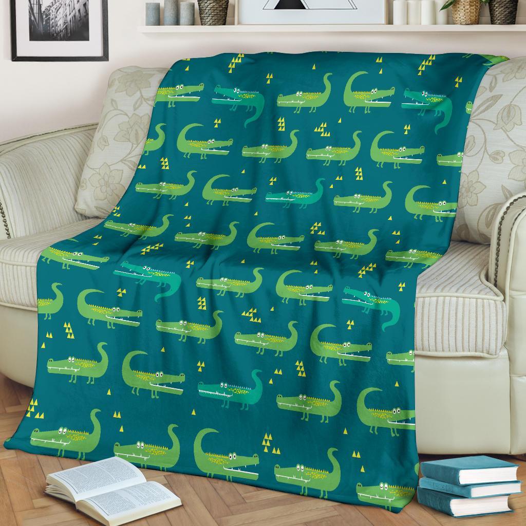 Crocodile Print Pattern Blanket-grizzshop