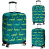 Crocodile Print Pattern Luggage Cover Protector-grizzshop