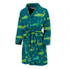 Crocodile Print Pattern Men Long Robe-grizzshop