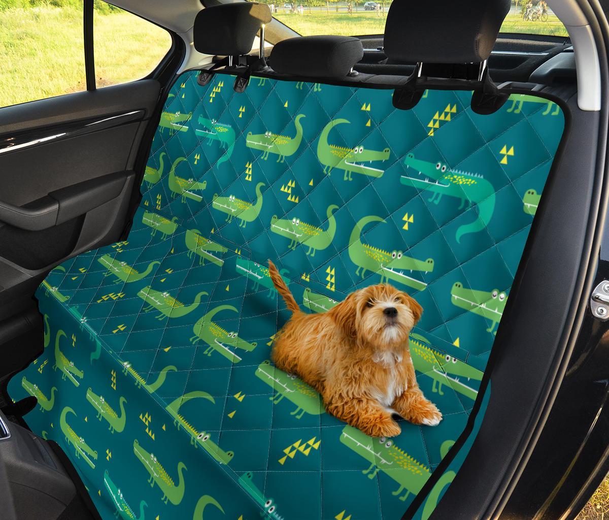 Crocodile Print Pattern Pet Car Seat Cover-grizzshop