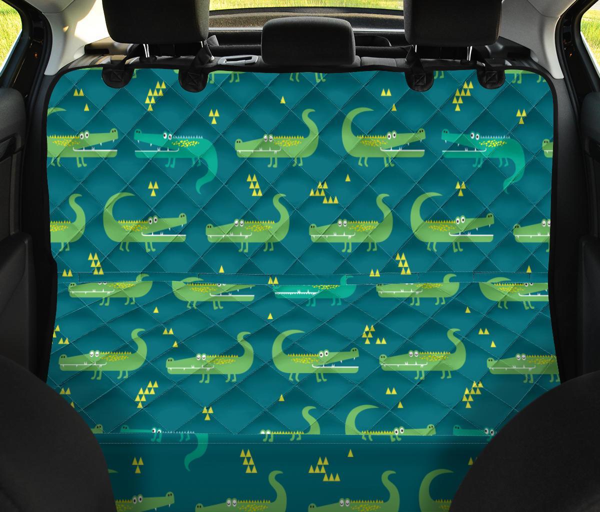 Crocodile Print Pattern Pet Car Seat Cover-grizzshop