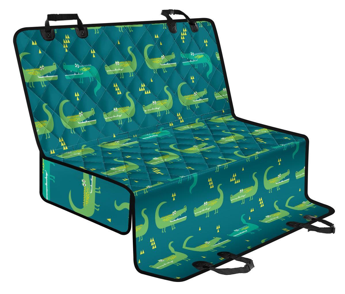 Crocodile Print Pattern Pet Car Seat Cover-grizzshop