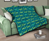 Crocodile Print Pattern Quilt-grizzshop