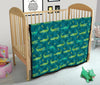 Crocodile Print Pattern Quilt-grizzshop