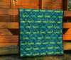 Crocodile Print Pattern Quilt-grizzshop