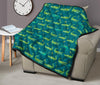 Crocodile Print Pattern Quilt-grizzshop