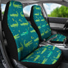 Crocodile Print Pattern Universal Fit Car Seat Covers-grizzshop