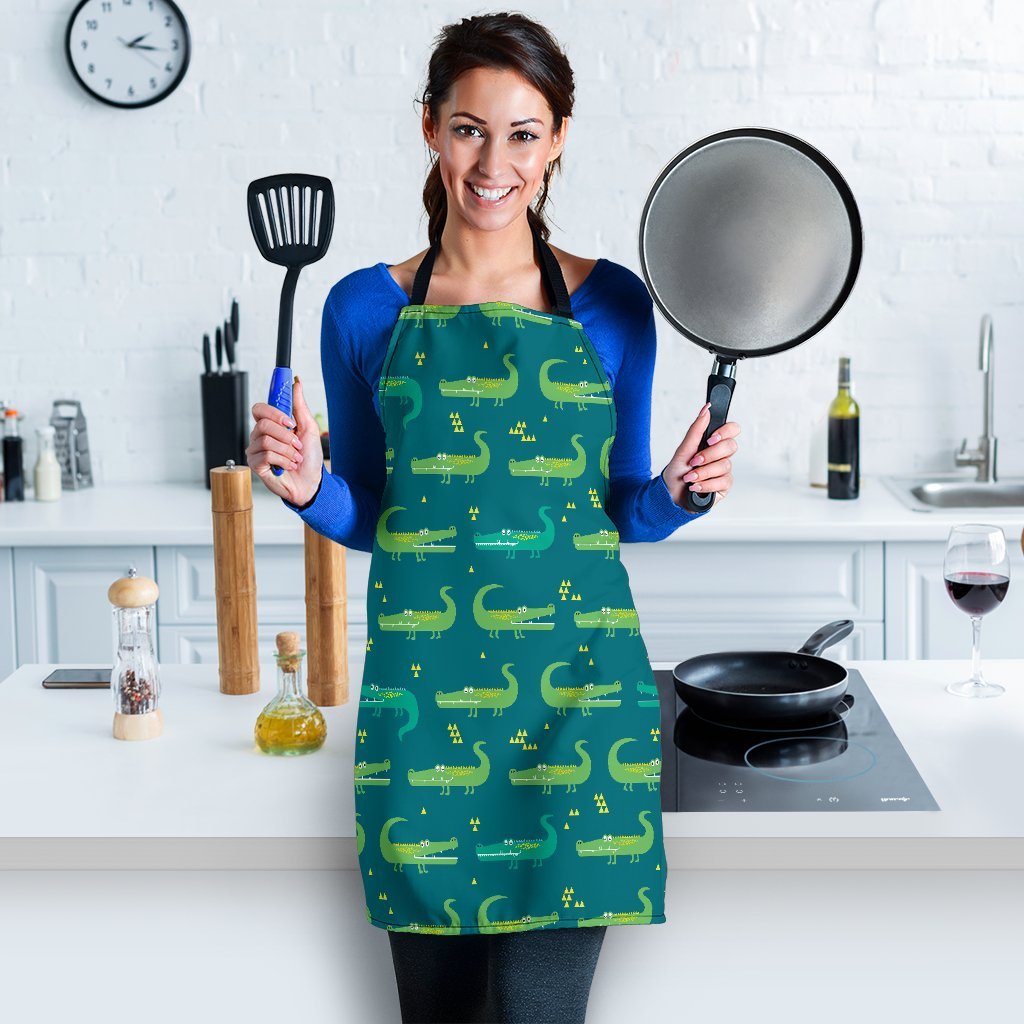 Crocodile Print Pattern Women's Apron-grizzshop