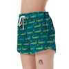 Crocodile Print Pattern Women's Shorts-grizzshop