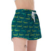 Crocodile Print Pattern Women's Shorts-grizzshop