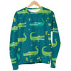 Crocodile Print Pattern Women's Sweatshirt-grizzshop