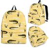 Crocodile River Print Pattern Backpack-grizzshop