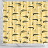 Crocodile River Print Pattern Bathroom Shower Curtain-grizzshop