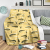 Crocodile River Print Pattern Blanket-grizzshop