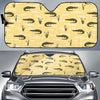 Crocodile River Print Pattern Car Sun Shade-grizzshop