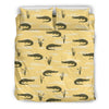 Crocodile River Print Pattern Duvet Cover Bedding Set-grizzshop