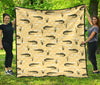 Crocodile River Print Pattern Quilt-grizzshop