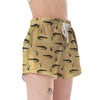 Crocodile River Print Pattern Women's Shorts-grizzshop