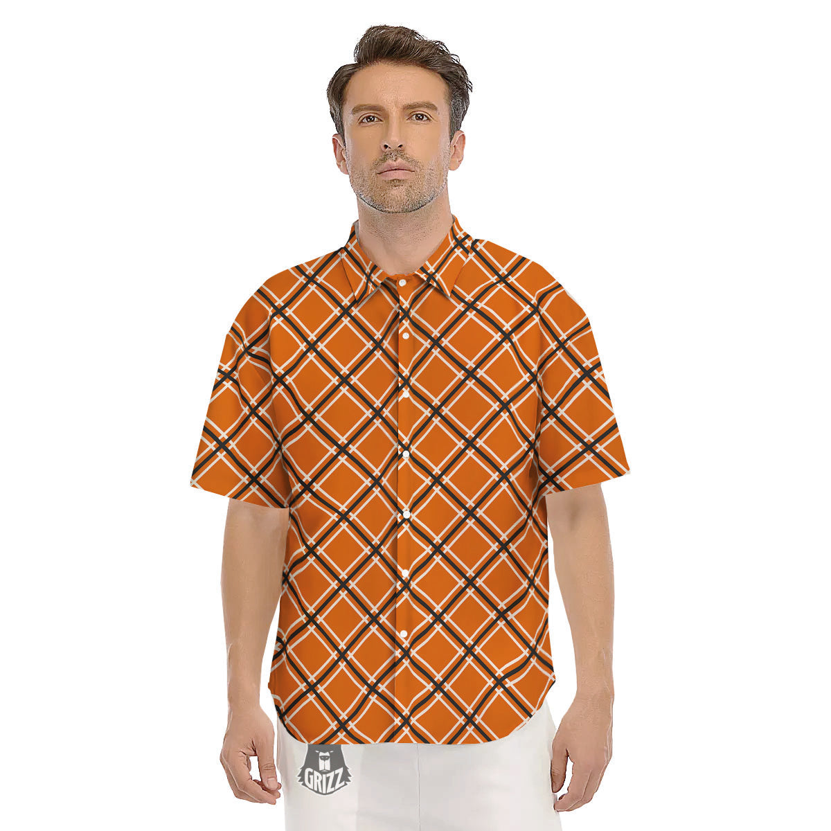 Cross Halloween Print Pattern Men's Short Sleeve Shirts-grizzshop