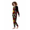 Crow And Samurai Print Women's Pajamas-grizzshop