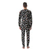 Crow Skull And Feathers Print Pattern Men's Pajamas-grizzshop