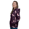 Crown And Poodle Print Pattern Women's Hoodie-grizzshop