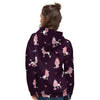 Crown And Poodle Print Pattern Women's Hoodie-grizzshop