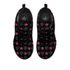 Crown Pink Print Pattern Black Sneaker-grizzshop