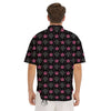 Crown Pink Print Pattern Men's Short Sleeve Shirts-grizzshop