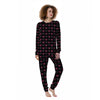 Crown Pink Print Pattern Women's Pajamas-grizzshop