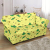 Crown Prince Frog Pattern Print Loveseat Cover-grizzshop