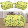 Crown Prince Frog Pattern Print Loveseat Cover-grizzshop