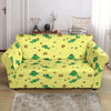 Crown Prince Frog Pattern Print Loveseat Cover-grizzshop