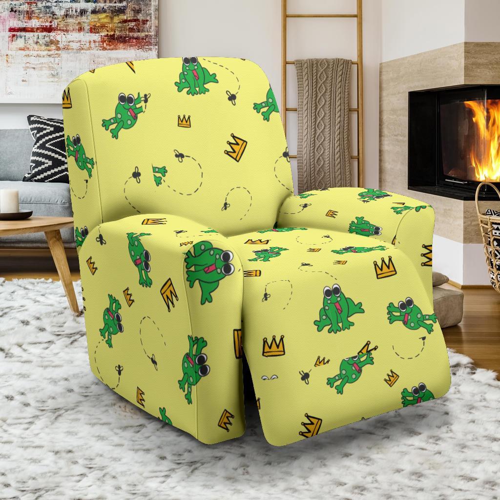 Crown Prince Frog Pattern Print Recliner Cover-grizzshop