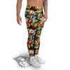 Crumpled Cans And Caps Print Pattern Men's Leggings-grizzshop