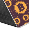 Cryptocurrency Bitcoin Pattern Print Floor Mat-grizzshop