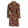 Cryptocurrency Bitcoin Pattern Print Men Long Robe-grizzshop