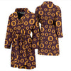 Cryptocurrency Bitcoin Pattern Print Men Long Robe-grizzshop