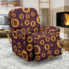 Cryptocurrency Bitcoin Pattern Print Recliner Cover-grizzshop