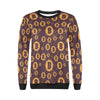 Cryptocurrency Bitcoin Pattern Print Women Crewneck Sweatshirt-grizzshop