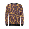 Cryptocurrency Bitcoin Pattern Print Women Crewneck Sweatshirt-grizzshop