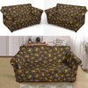 Cryptocurrency Bitcoin Print Pattern Loveseat Cover-grizzshop