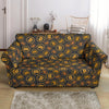 Cryptocurrency Bitcoin Print Pattern Loveseat Cover-grizzshop