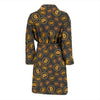 Cryptocurrency Bitcoin Print Pattern Men Long Robe-grizzshop